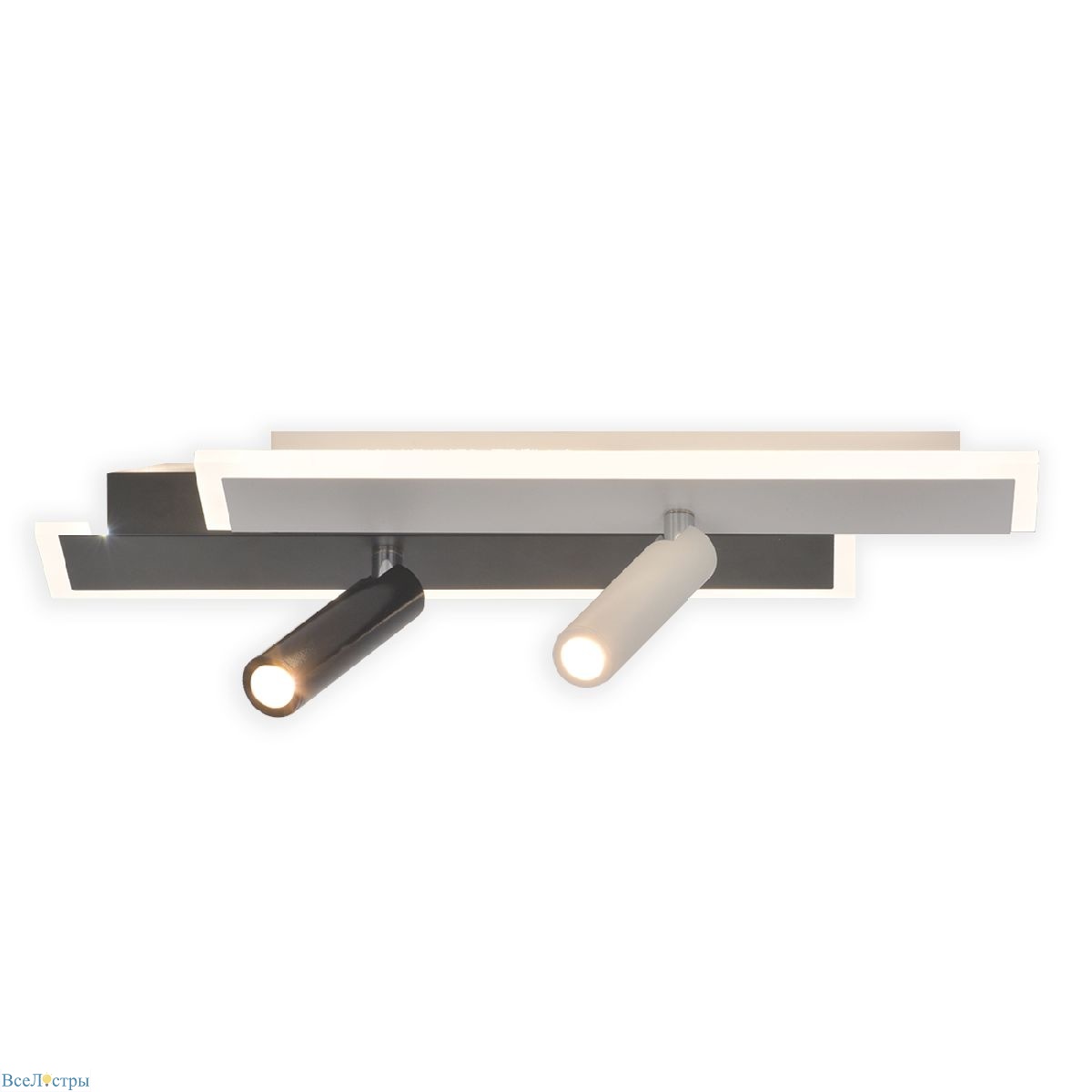 потолочный светильник escada 20047sma/01led wh/bk