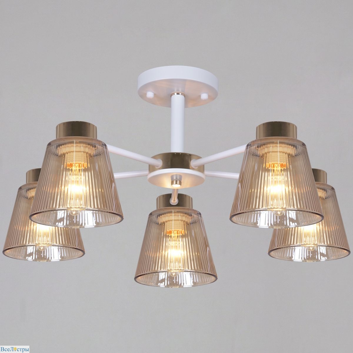 люстра на штанге reluce 20560-0.3-05 wh+fg