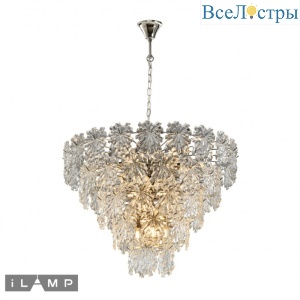 Подвесная люстра iLamp Homy P2545-18 Nickel