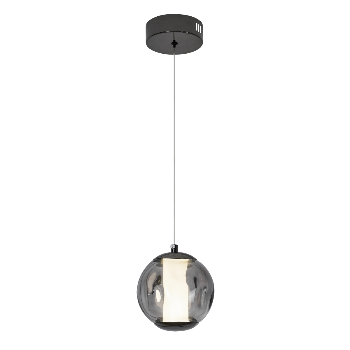 подвесной светильник delight collection od2437-1 pearl black/smoke