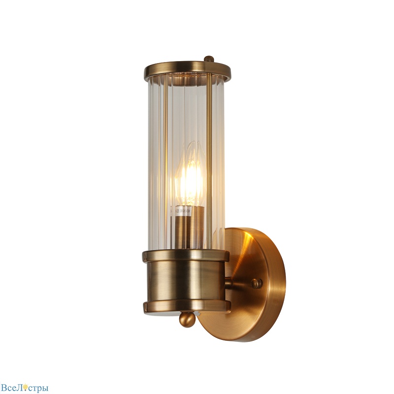 бра delight collection claridges km0768w-1b brass