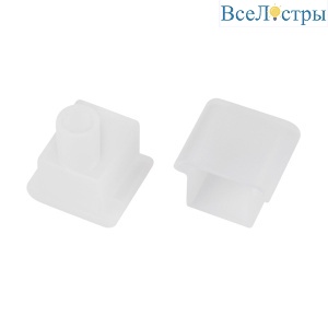 Заглушка Arlight MOONLIGHT-T-CAP-10x10mm-BOTTOM-S-SET (Силикон) 055683