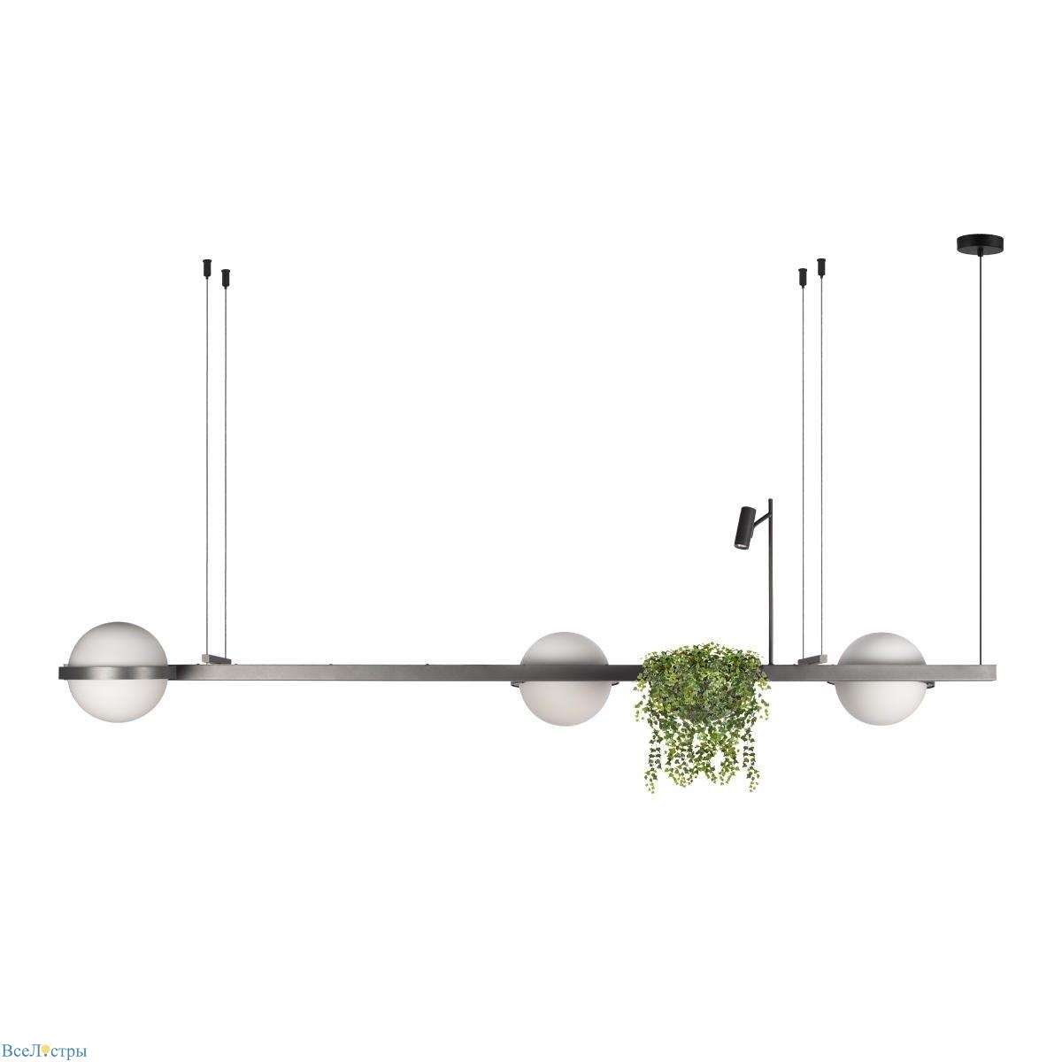 подвесной светодиодный светильник loft it jardin 10121/c dark grey