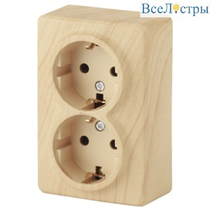 Розетка 2х2P+E Schuko со шторками ЭРА Эксперт 11-2206-11 Б0020696