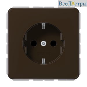 Розетка штепсельная Schuko Jung CD1520BFBR