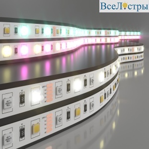 Светодиодная лента Elektrostandard 24V 14,4W 60Led 5050+5050 IP20 MIX RGB/дневной белый, 5м 4690389172267