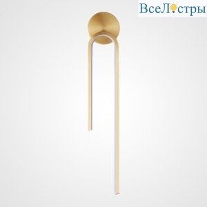 Настенный светильник Imperiumloft Wiki Wall Brass 227112-23