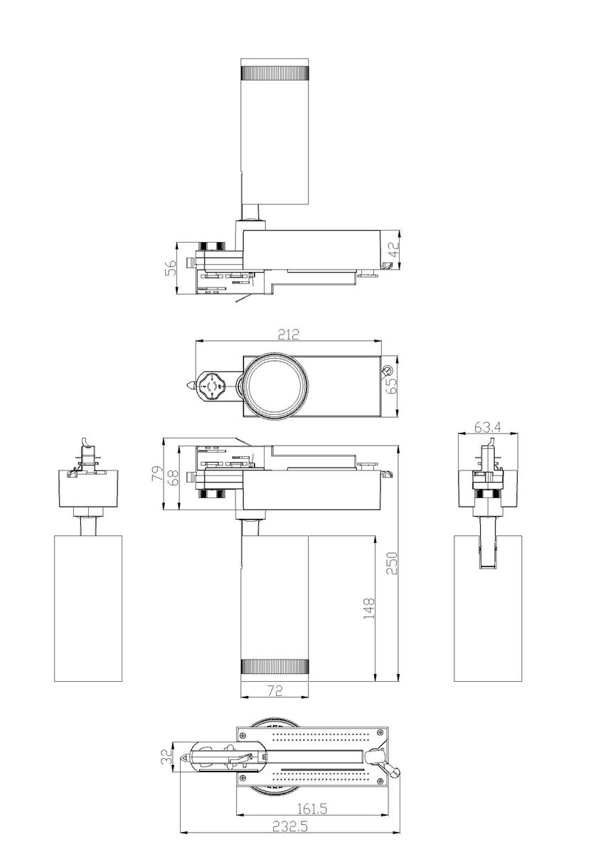 трековый светильник эра str-30-99-40k-b30 б0049791