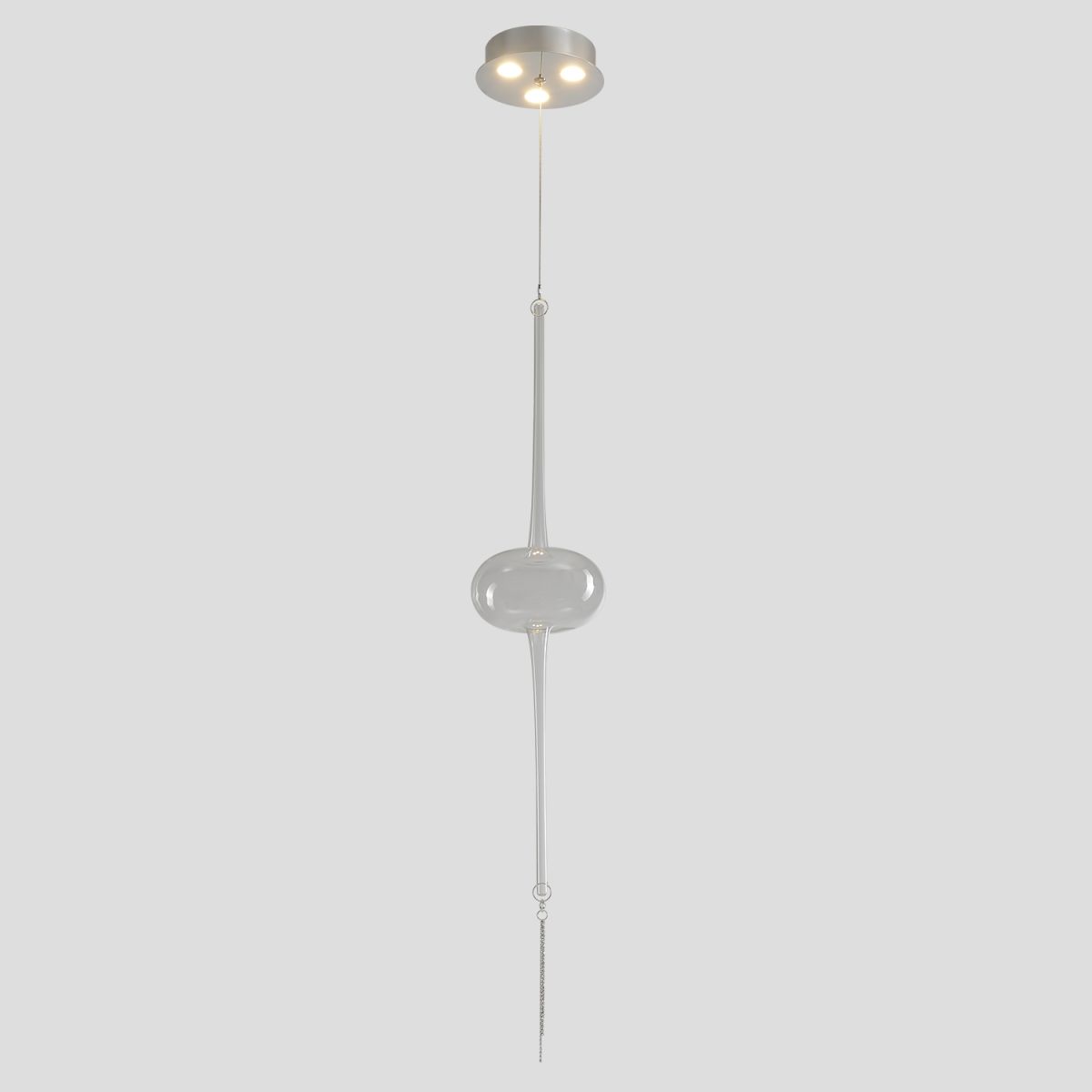 подвесной светильник crystal lux glass sp3w led chrome