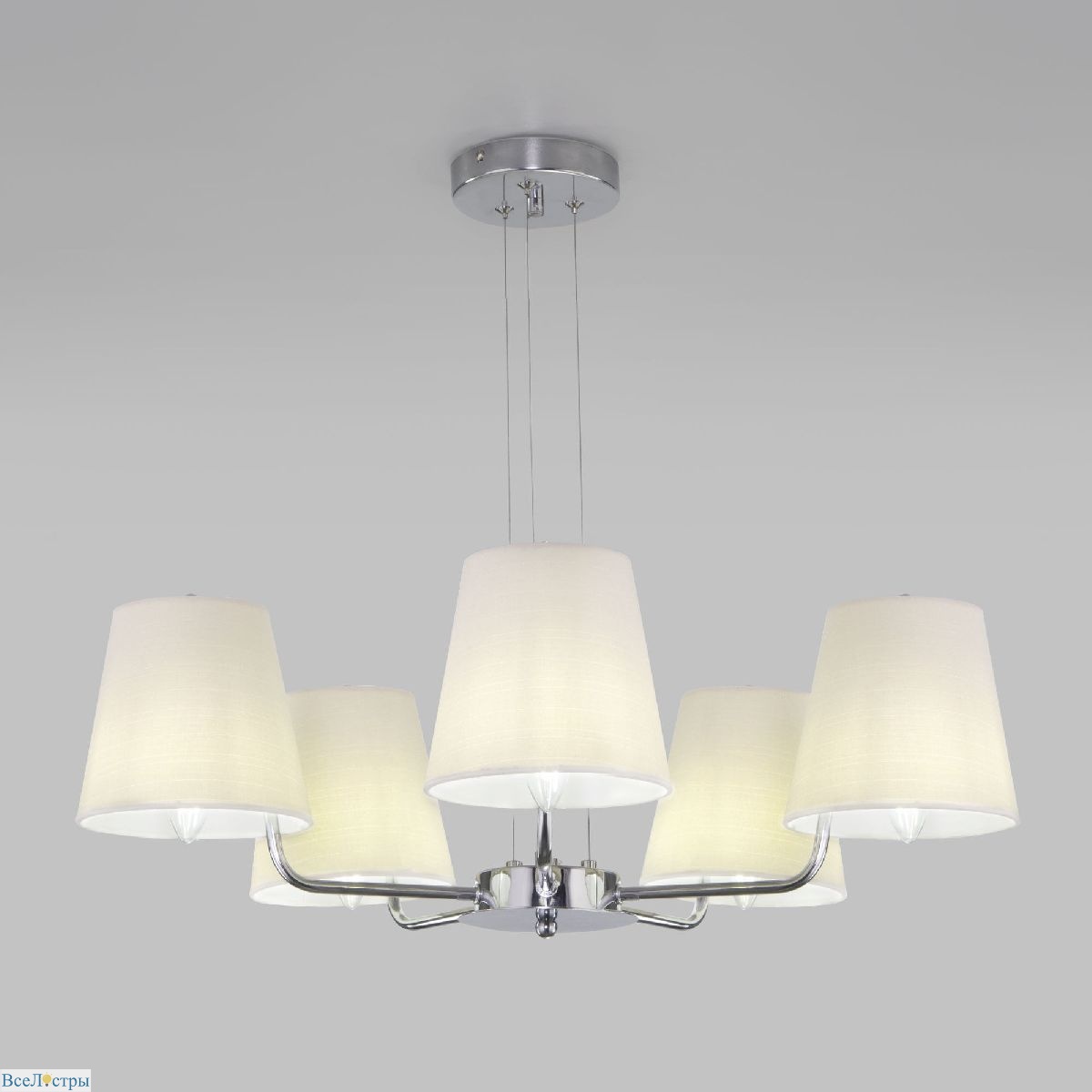 подвесная люстра eurosvet amaretto 60155/5 хром a065002
