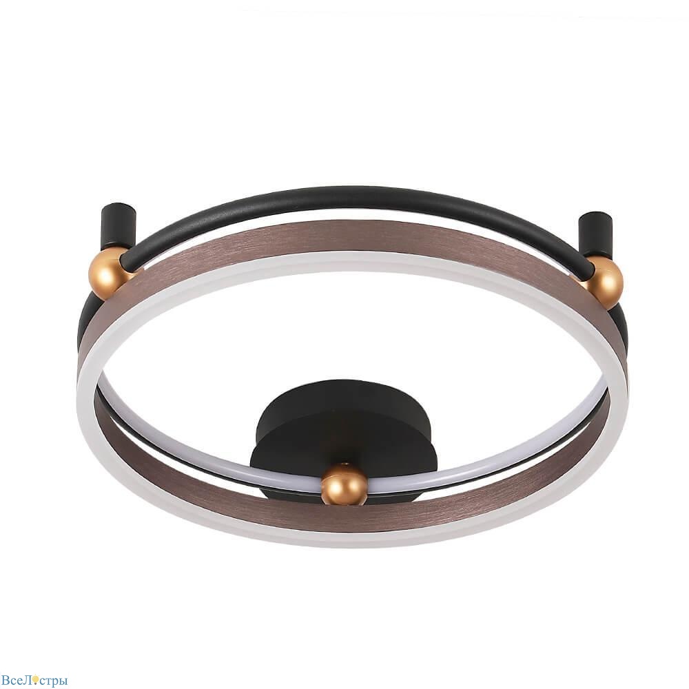 потолочный светодиодный светильник crystal lux fernando pl48w led coffee/black
