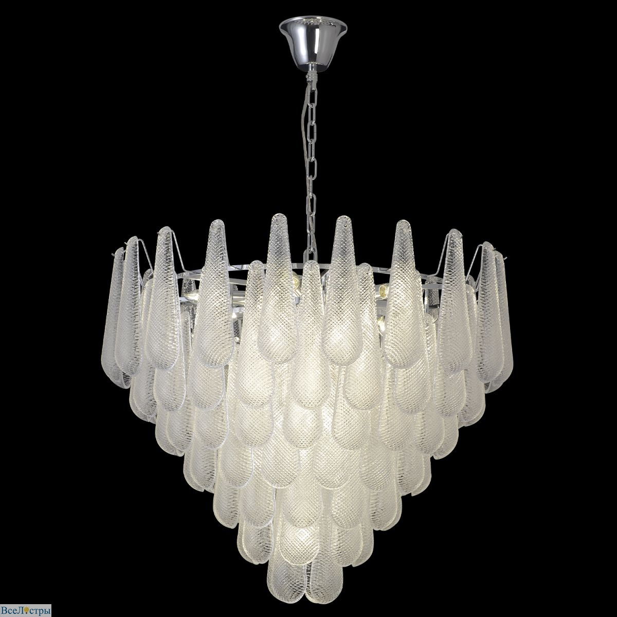 подвесная люстра crystal lux fontain sp18 chrome