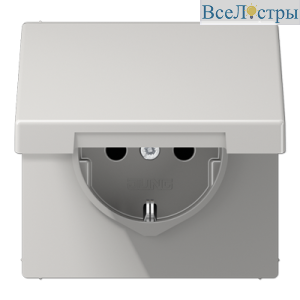 Розетка 2K+З со шторками Jung LS1520KIKLLG
