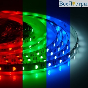 Светодиодная лента Apeyron 12В СТ 14,4Вт/м smd5050 60д/м IP20 500Лм/м 5м RGBW 00-109