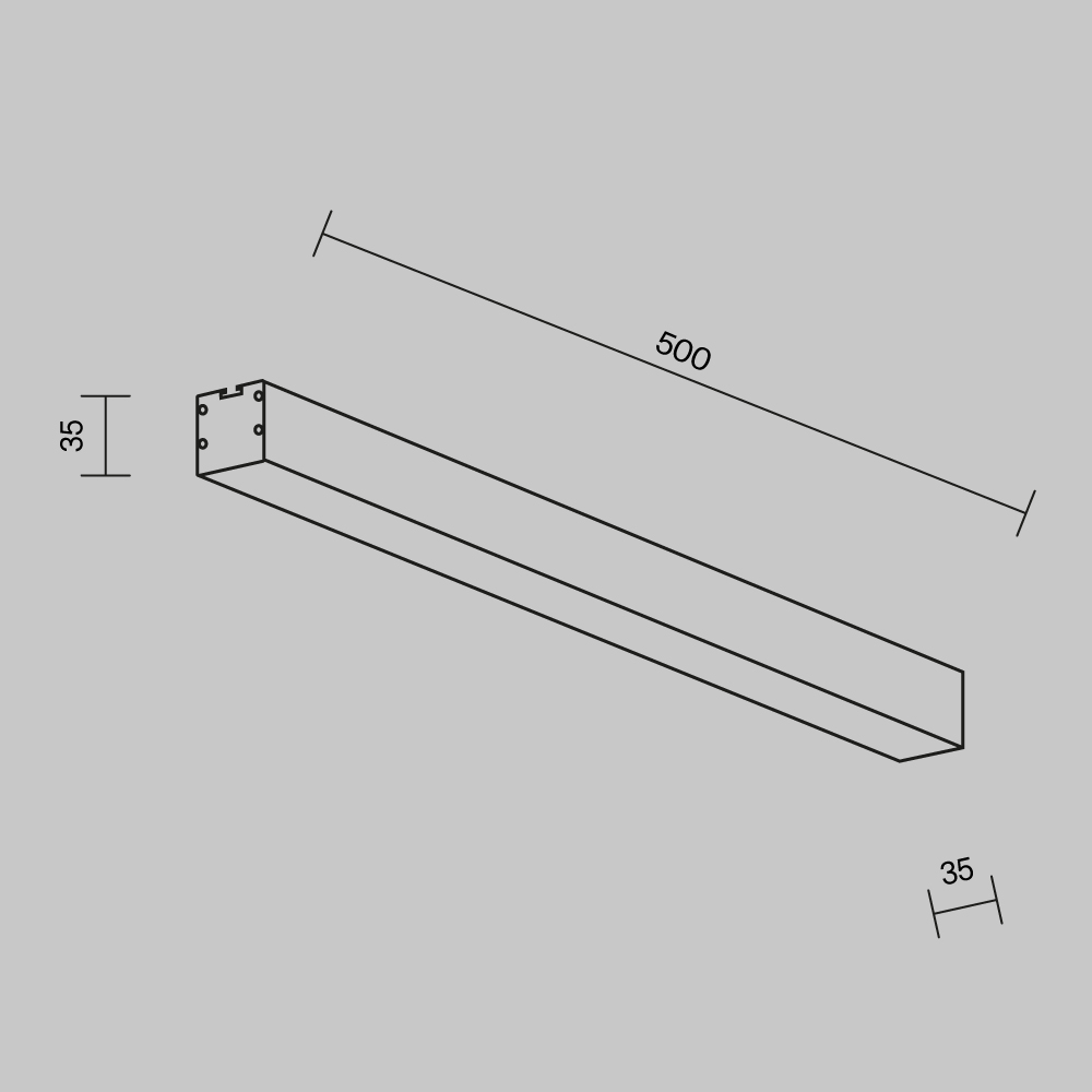 линейный светильник maytoni technical ll311002