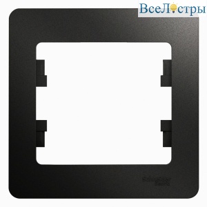 Рамка 1-ая Systeme Electric Glossa Антрацит GSL000701