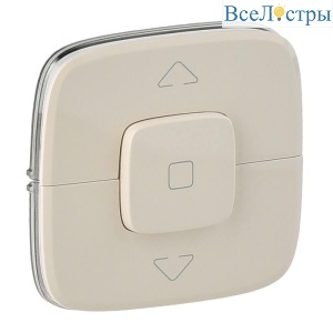 Лицевая панель Legrand Valena Allure выключателя жалюзи слоновая кость 755146