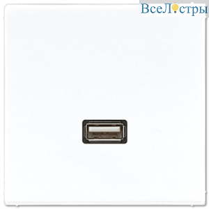 Розетка USB Jung MALS1122WW