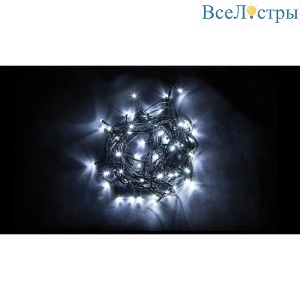 Светодиодная гирлянда Feron 10 веток 230V 5000K холодный белый с мерцанием CL92 32378