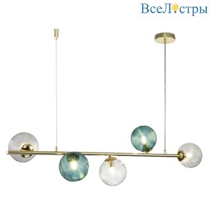 Подвесная люстра Indigo Selva 11032/5PL Gold V000297