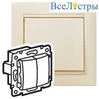 Выключатель двухклавишный Legrand Valena Classic 695605