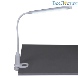 Настольная светодиодная лампа на струбцине Reluce 00821-0.7-01 WT