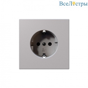 Розетка SCHUKO с защитными шторками 16A 250V 2P+T, цвет Белый матовый (soft touch) Jasmart FD5501PWM
