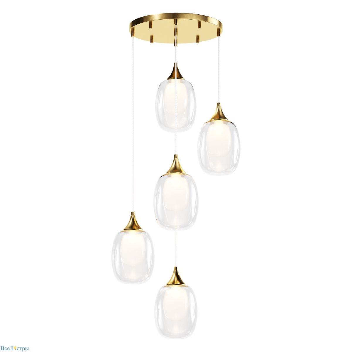 каскадная люстра maytoni aura mod016pl-05bs