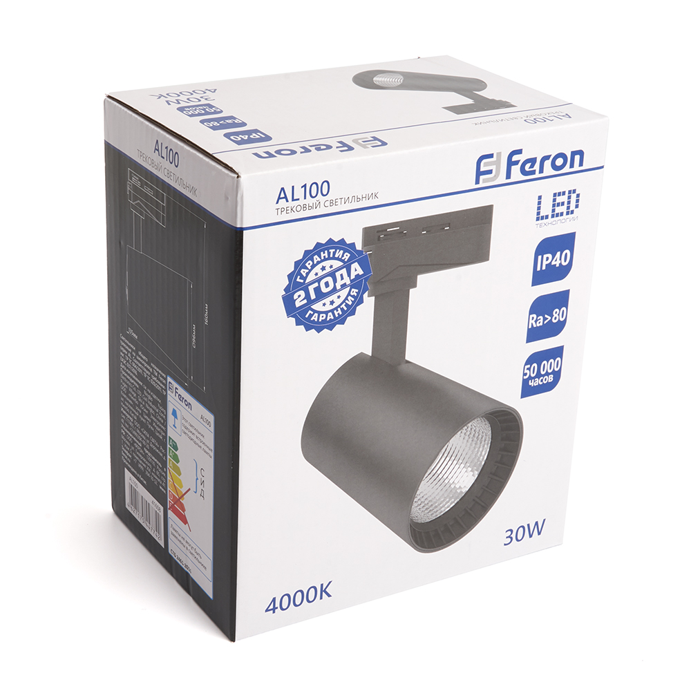 трековый светильник feron al100 41608