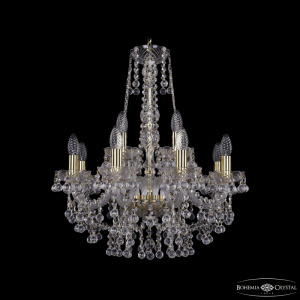 Подвесная люстра Bohemia Ivele Crystal 1409/8+4/195/h-62 G