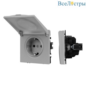 Механизм розетки Arlight влагозащищённый SCT-NOBE-MCP-SFPL-IS (230V, 16A) 059441