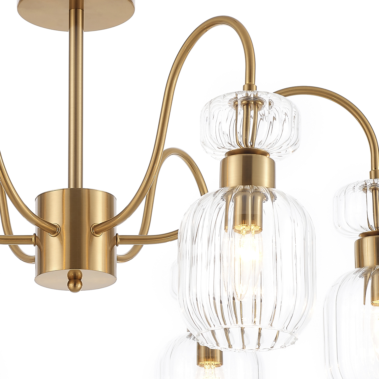 люстра на штанге escada gloss 1141/6pl clear