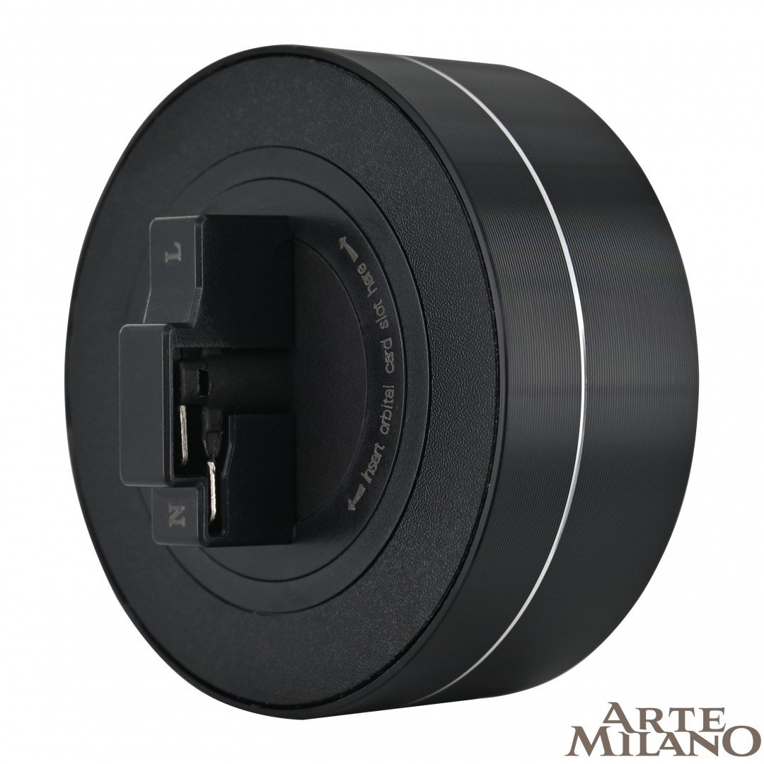 трековый светильник arte milano am-track-sockets 380011tls/lws black