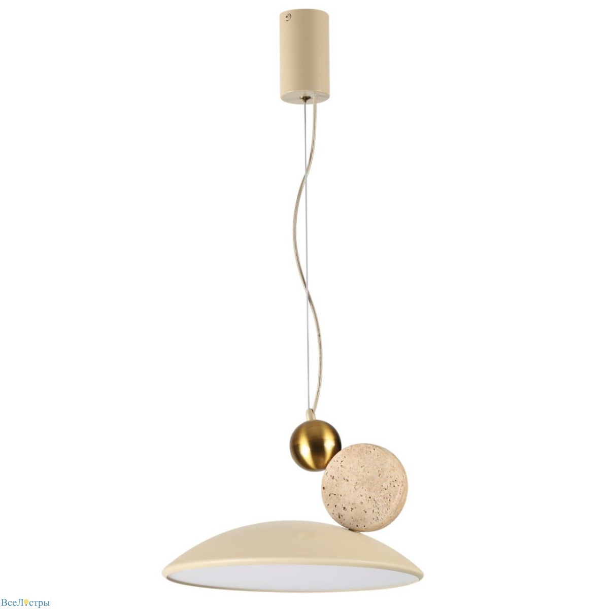 подвесной светодиодный светильник odeon light hightech travertino 6625/20l