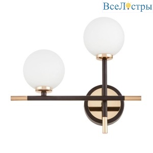 Настенный светильник Lumina Deco Marsiada LDW 6033N-2 BK+GD