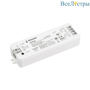 Одноканальный диммер для светодиодной ленты Arlight DALI-PWM-101-72-1G-D2-DRI-PS-SUF White (12-48V, 1x8A) (IARL, IP20 Пластик) 050432