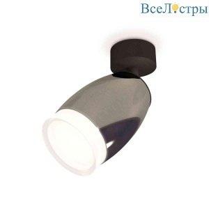 Комплект накладного светильника Ambrella light Techno Spot XM1123005 DCH/SBK/FR черный хром/черный песок/белый матовый (A2210, C1123, N7160)