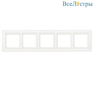 Рамка пятиместная Jung EPD485WW