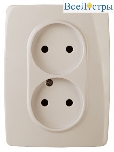 Розетка 2x2P Эра 12-2107-02 Б0031239