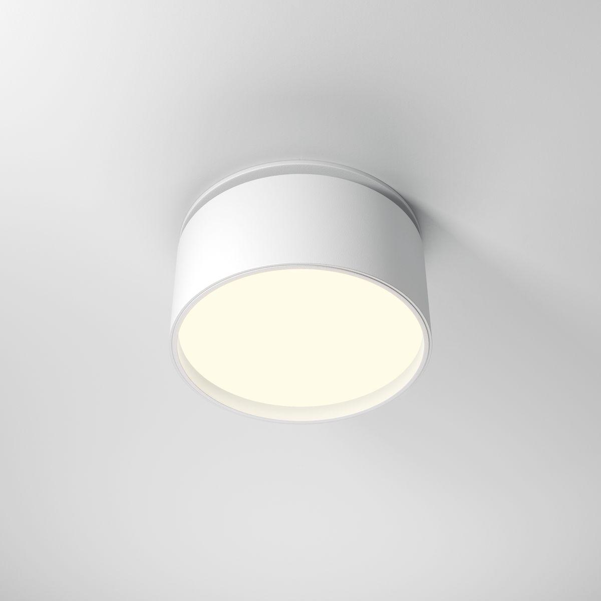 встраиваемый светодиодный спот maytoni onda dl024-12w3k-w