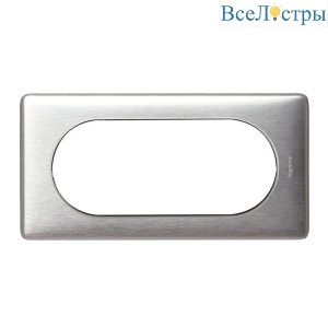 Рамка 4/5-модульная Legrand Celiane алюминий 068925