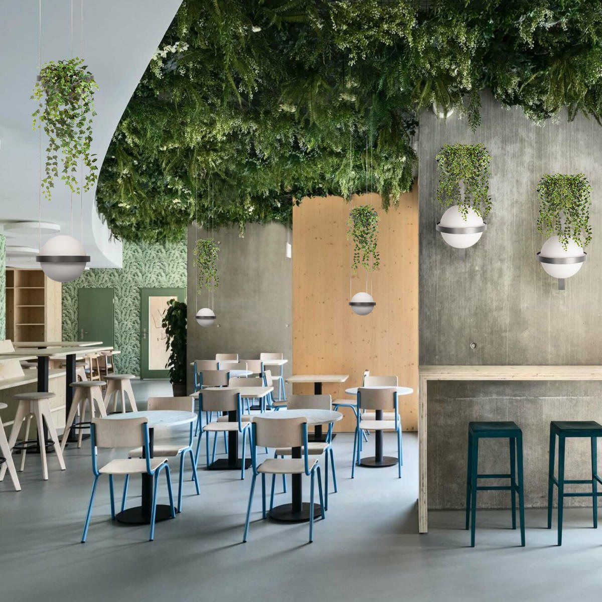 настенный светильник loft it jardin 10121w/b dark grey