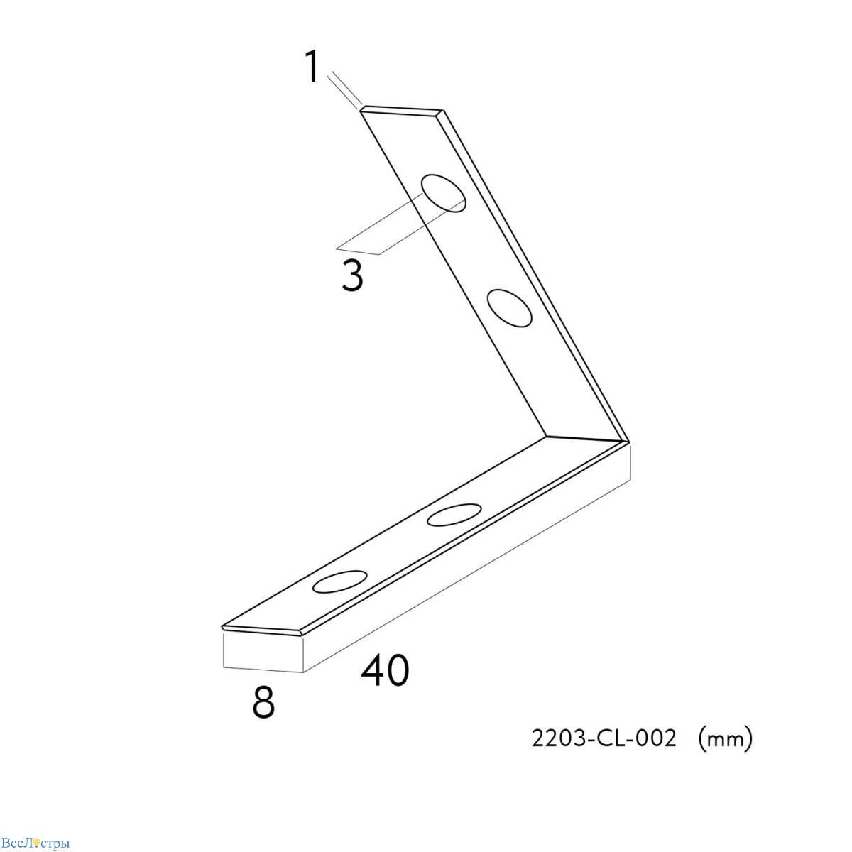 коннектор для соединения шинопровода favourite practica 2203-cl-002