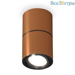 Комплект накладного светильника Ambrella light Techno Spot XS7404040 SCF/PBK кофе песок/черный полированное (C7404, A2071, C7404, N7002)