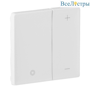 Лицевая панель Legrand Valena Life светорегулятора клавишного белая 754890
