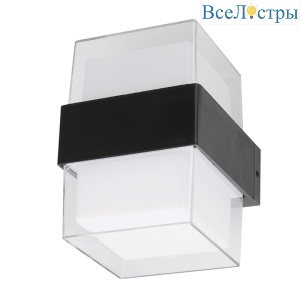 Уличный настенный светильник Uniel ULU-P26B-2x5W/4000K IP65 BLACK UL-00010518