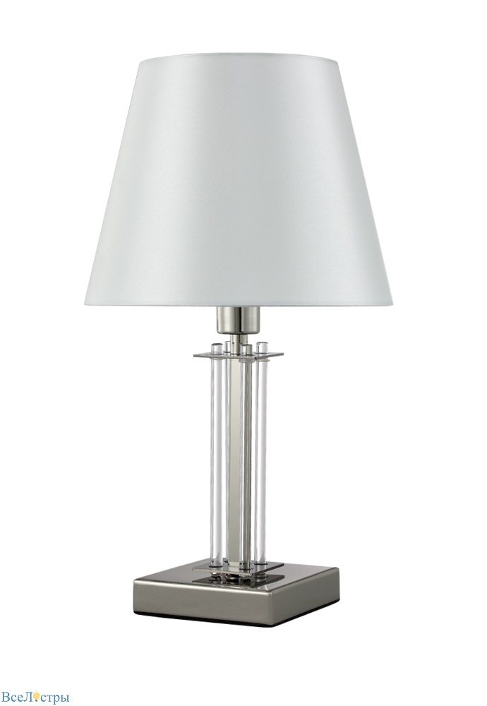 настольная лампа crystal lux nicolas nicolas lg1 nickel/white