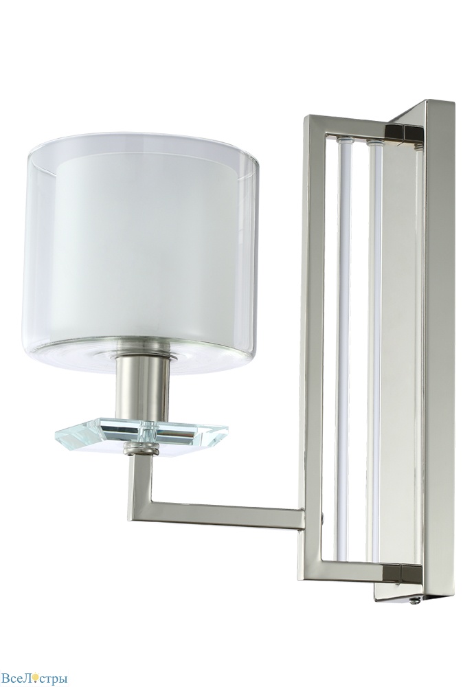 бра crystal lux nicolas nicolas ap1 nickel/white