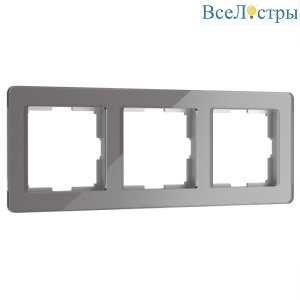 Рамка на 3 поста Werkel Acrylic графит 4690389184895 W0032704