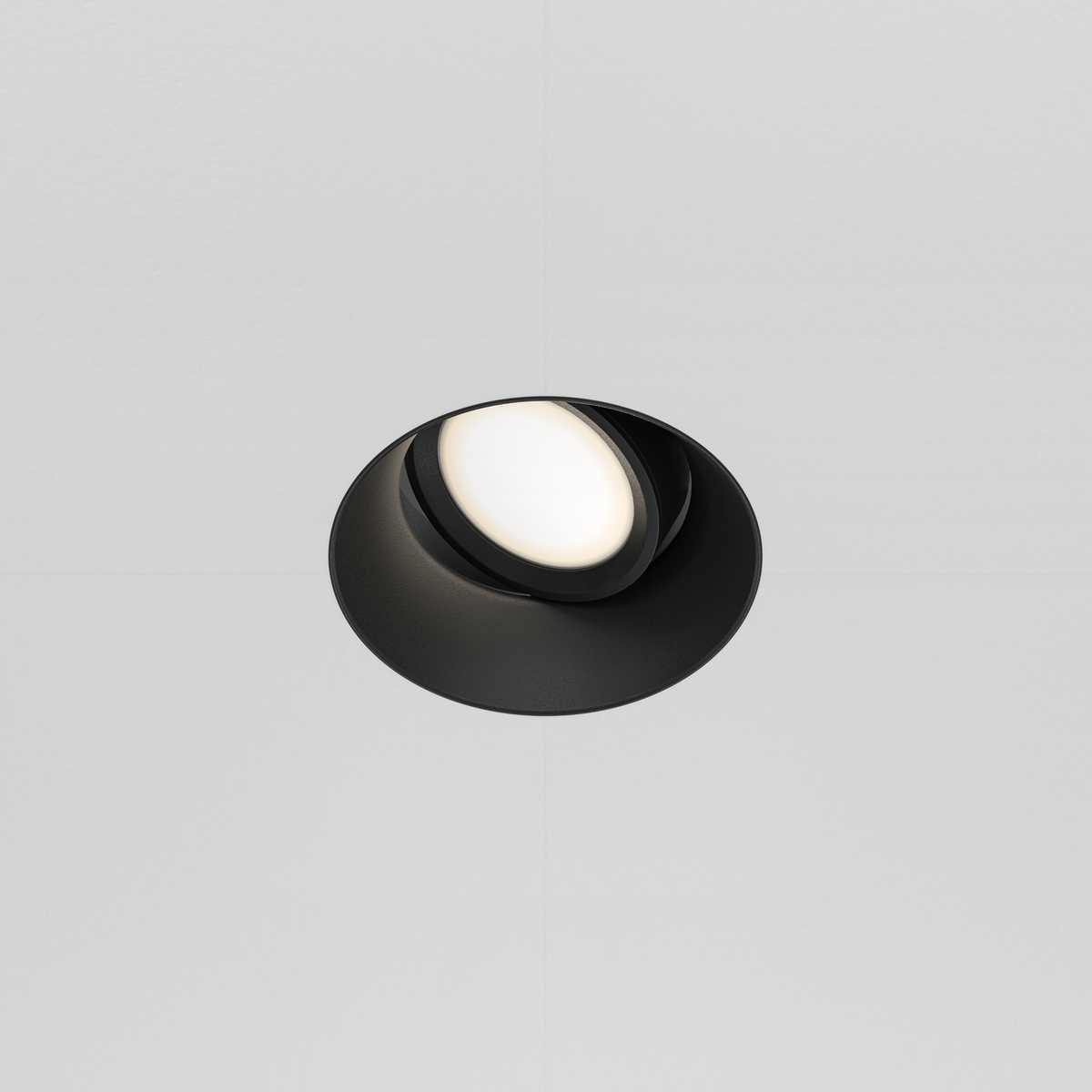 встраиваемый светильник maytoni technical dot dl042-01-rd-b